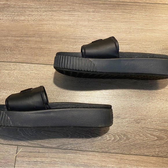 Puma black platform slides - Picture 2 of 6